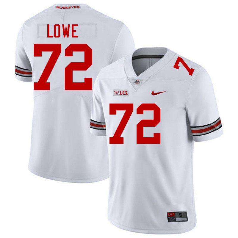 Carter Lowe Ohio State Buckeyes Jersey College Football Uniforms-White